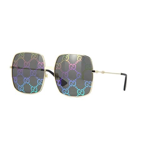 gucci gg0414s 003|Gucci Multicolor Square Unisex Sunglasses GG0414S 003 60.